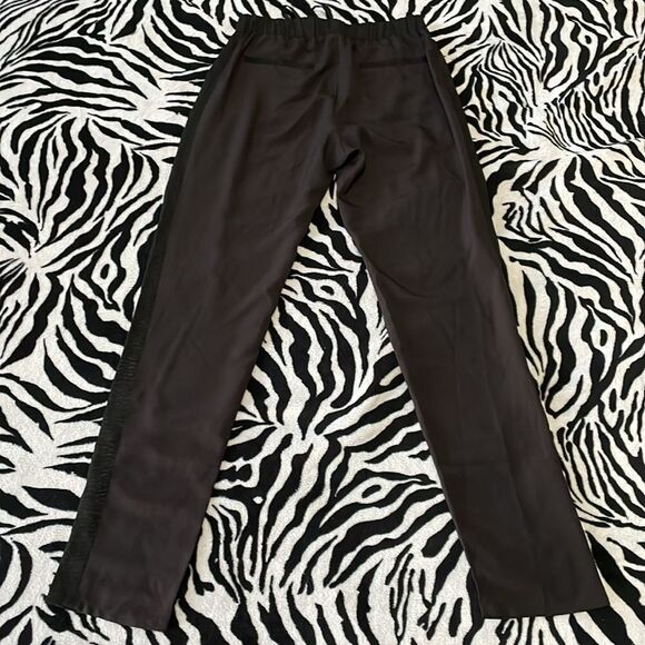 BCBGeneration black cheetah print trouser skinny straight dress pants size xxs - Picture 7 of 10